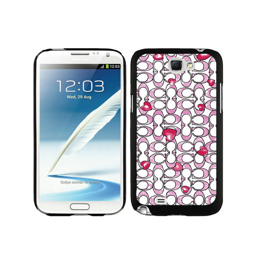 Coach Love Logo Pink Samsung Note 2 Cases DSS | Women